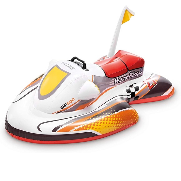 Intex Ride-On Wave Rider Inflatable Pool Float 46" X 30 1/2 Age 3+ - Picture 6 of 9